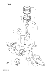 GSF400 Вал коленчатый
