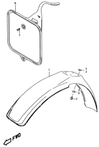 RM80 Переднее крыло