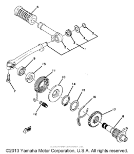 YZ80F Стартер