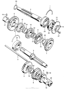 CB175 Cb / cl175transmission