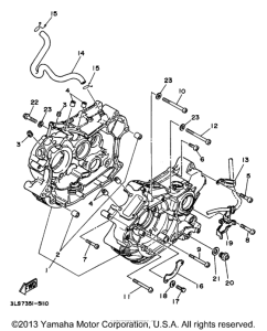 XV250 Картер двигателя