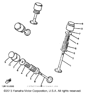 XS400RK Клапана