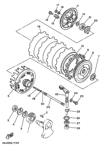 XV125 Сцепление