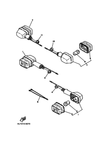 QA50 Rear flasher light assy