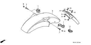 CB450S Переднее крыло