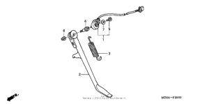 VT600CD Подножка