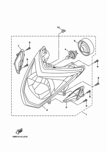 XC125SR ヘツドライト