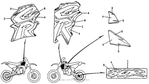CR80R Наклейки