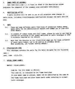 RM250 Catalog preface