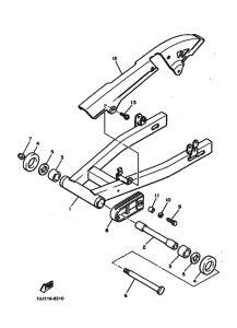 YX600 YX600B Задний рычаг и подвеска