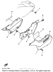 TW200GC Боковые обтекатели