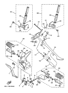 XVS1100 Stand. footrest