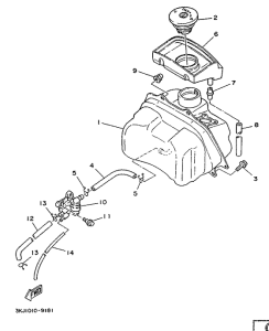 CY50 Топливный бак