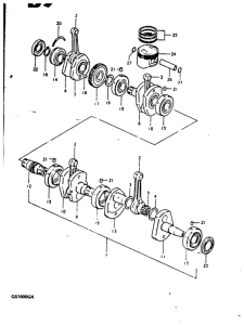 GS1000 Вал коленчатый
