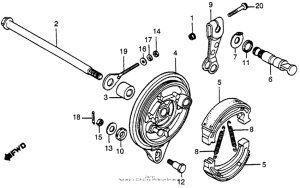 XR80 Задний тормоз