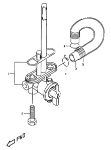 DR350 Топливный кран