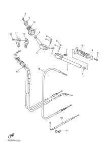 YZF-R1 Steering handle. cable
