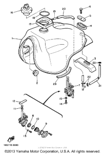 XJ650LJ Топливный бак