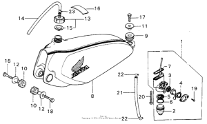 MT125 Топливный бак