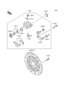 BJ250 Передний тормоз
