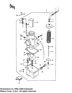 KD125 Carburetor assy