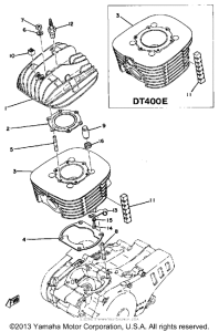 DT250E Cylinder cylinder head