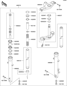 EX500 Front fork(d6f)