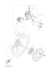 YQ50L Задний суппорт