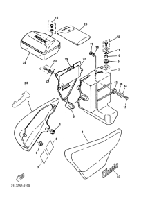 SR250 Cubierta lateral