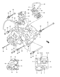 RGV250 Картер двигателя
