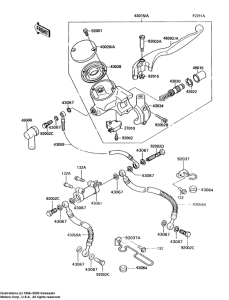 VN750 Передний тормозной цилиндр