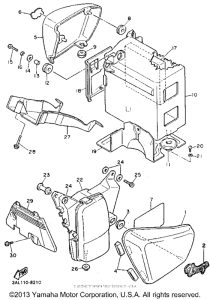 XV750DC Боковые обтекатели