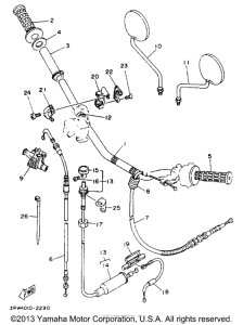 XT225EC Handle cable