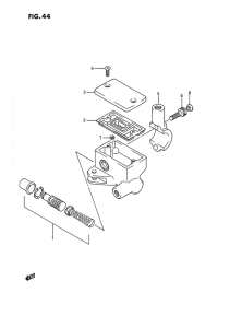 LS650 Передний тормозной цилиндр