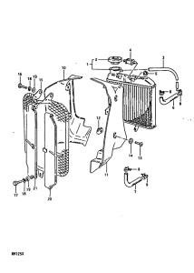 RM125 Радиатор