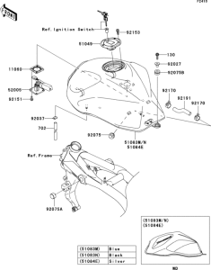 ZR750 Fuel tank(1 / 2)