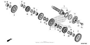 NC700X (DCT) Transmission (nc700xd) (countershaft)