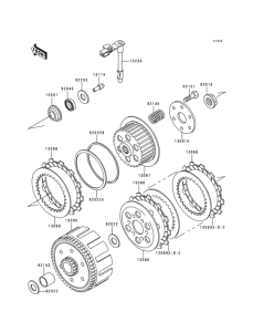 KLX300R Сцепление