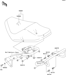 VN800 Сиденье
