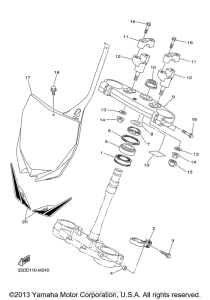 YZ450FDW Управление
