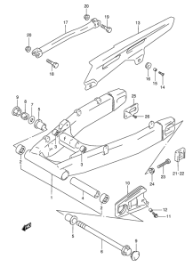 GSF1200S Маятник задний