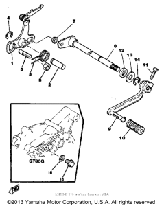 GT80G Вал переключения