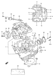 GN250 Головка цилиндров