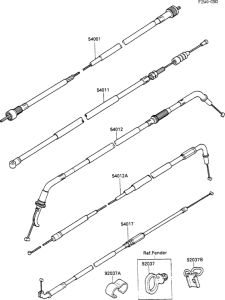 ZX600 Тросы управления