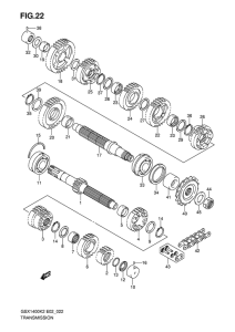 GSX1400 Трансмиссия