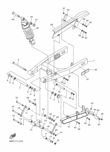 XVS950CT Rear arm & suspension