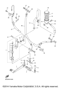 FJR13AEYCG Задний торм цилиндр