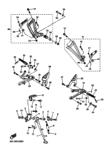 YZF-R6S Support & repose pied