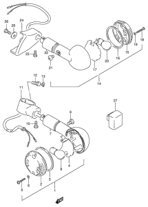 VS800 Поворотники