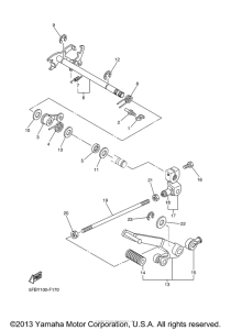 XVS650 Вал переключения